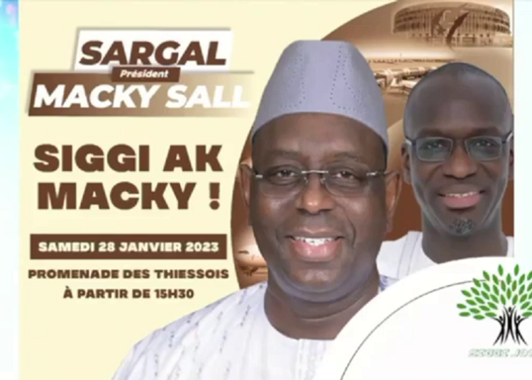 Sargal Président Macky Sall par Abdoulaye Dièye Siggi Jotna, DG AIBD le 28 janvier 2023