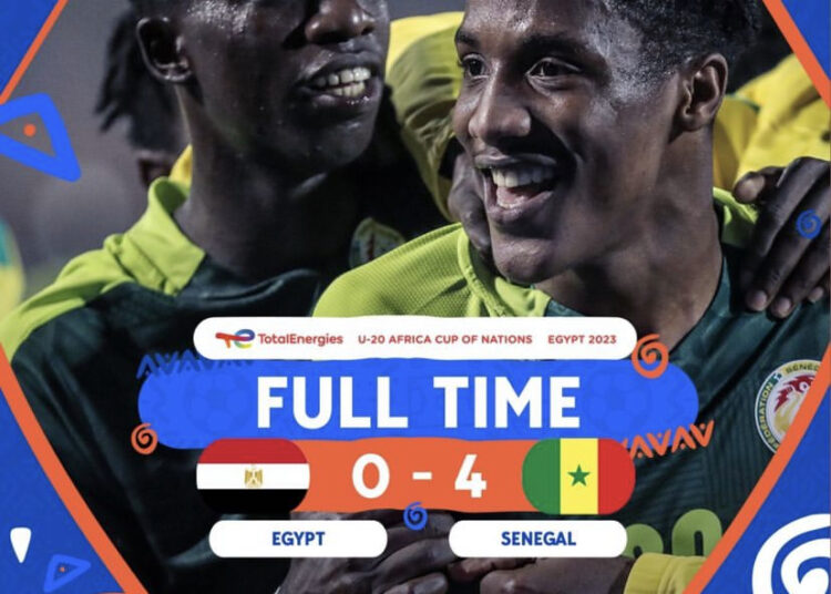 CAN U20 : le Sénégal écrase l’Égypte 4-0