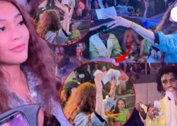 Adja Diallo débarque à la soirée de Waly Seck et fait un incroyable « battré » de billet d’argent. (Vidéo)