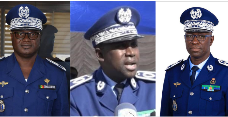 Gendarmerie : Les Généraux Martin Faye, Daouda Diop et Thiaca Thiaw promus