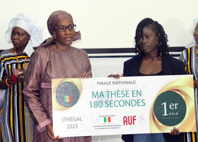 Mame Niny Senghor de l’UGB remporte le prix ‘’Ma Thèse en 180 secondes’’