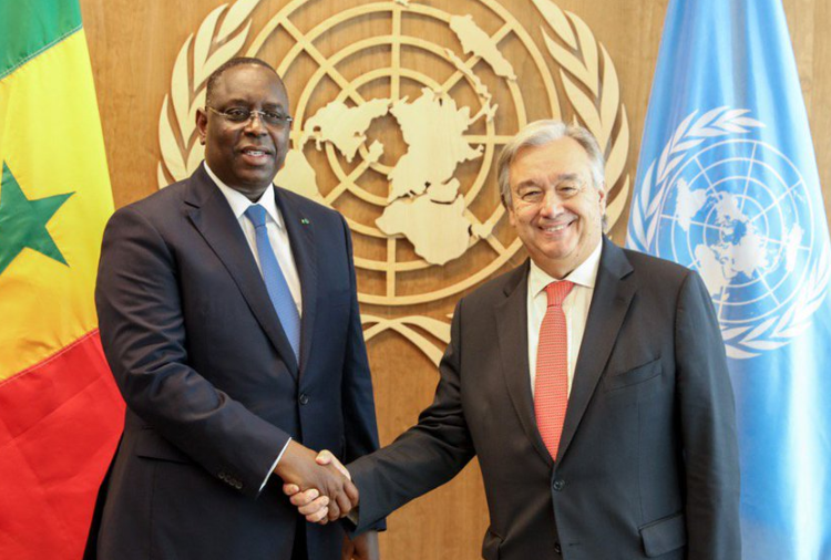 Le chef de l’ONU exprime « sa profonde estime » pour Macky Sall