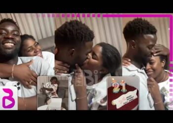 Anniversaire – Bisous torrides, câlins, larmes…L’incroyable surprise de Moustapha Name à sa femme Gini (vidéo)