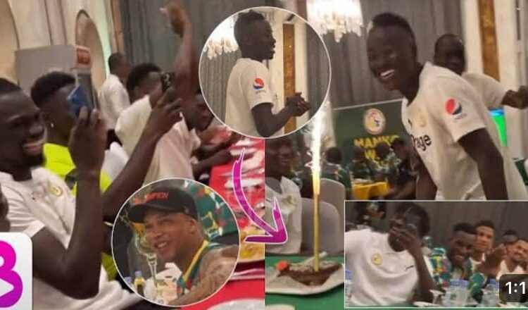 Quand les Lions fêtent l’anniversaire de Pape Gueye : Une ambiance de ouf (vidéo)